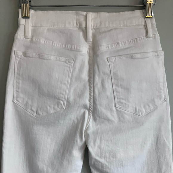 FRAME The Le High Straight White Classic Curve Enhancing Jeans Size 25 - Picture 9 of 16